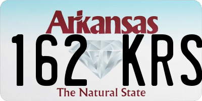 AR license plate 162KRS