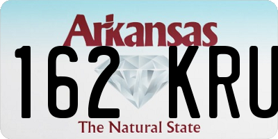 AR license plate 162KRU