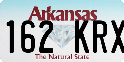 AR license plate 162KRX