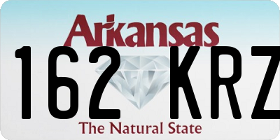 AR license plate 162KRZ