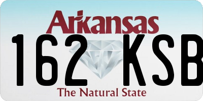AR license plate 162KSB
