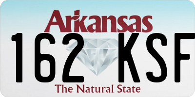 AR license plate 162KSF