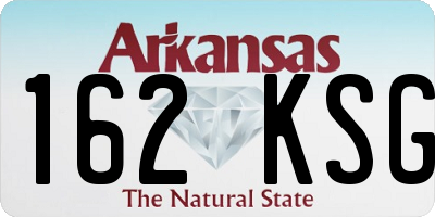 AR license plate 162KSG