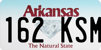 AR license plate 162KSM