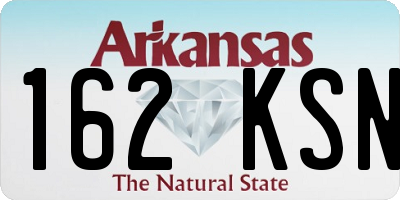 AR license plate 162KSN