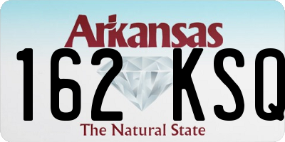AR license plate 162KSQ