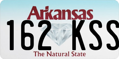 AR license plate 162KSS