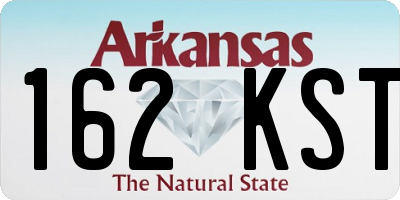 AR license plate 162KST