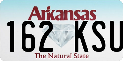 AR license plate 162KSU