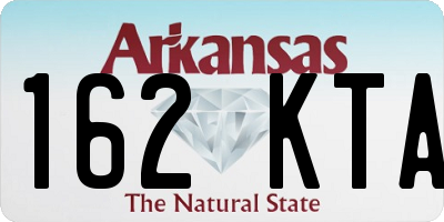 AR license plate 162KTA