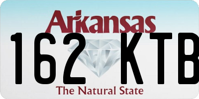 AR license plate 162KTB