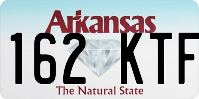 AR license plate 162KTF