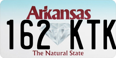 AR license plate 162KTK