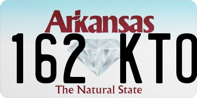 AR license plate 162KTO