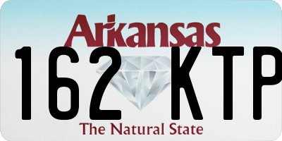 AR license plate 162KTP