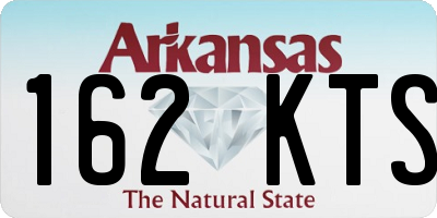 AR license plate 162KTS