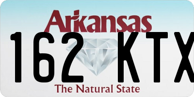 AR license plate 162KTX