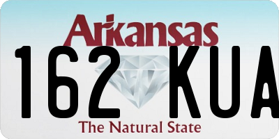 AR license plate 162KUA