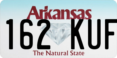 AR license plate 162KUF