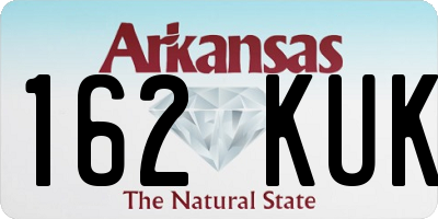 AR license plate 162KUK