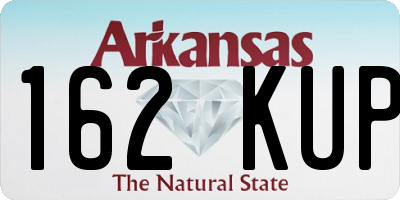 AR license plate 162KUP