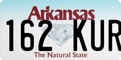 AR license plate 162KUR