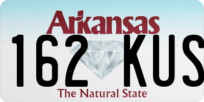 AR license plate 162KUS