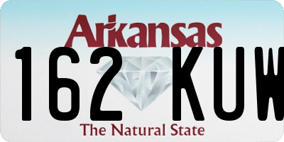 AR license plate 162KUW