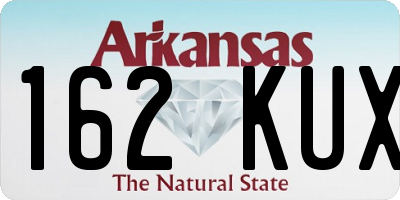 AR license plate 162KUX