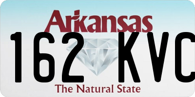 AR license plate 162KVC