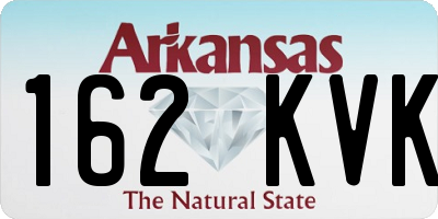 AR license plate 162KVK