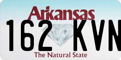 AR license plate 162KVN