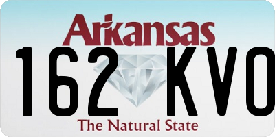 AR license plate 162KVO