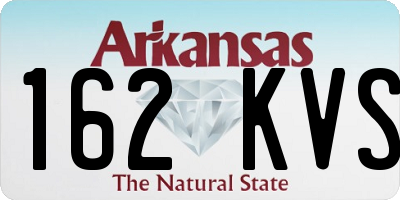 AR license plate 162KVS
