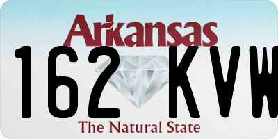 AR license plate 162KVW