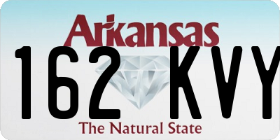 AR license plate 162KVY