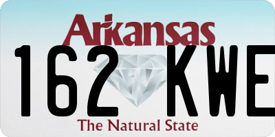 AR license plate 162KWE