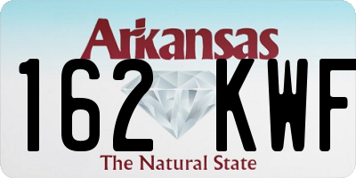 AR license plate 162KWF