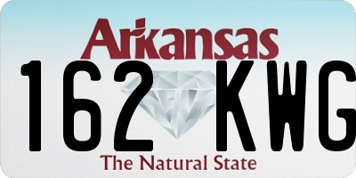AR license plate 162KWG