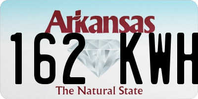 AR license plate 162KWH