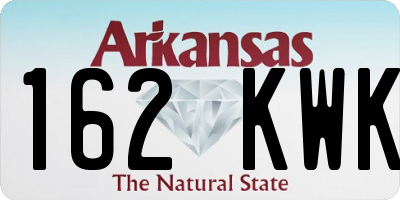 AR license plate 162KWK