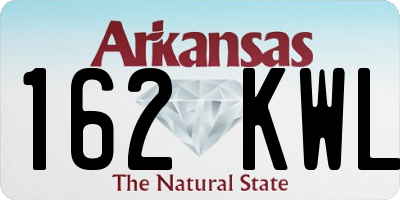 AR license plate 162KWL