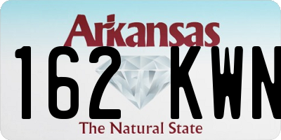 AR license plate 162KWN