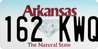AR license plate 162KWQ