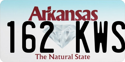 AR license plate 162KWS