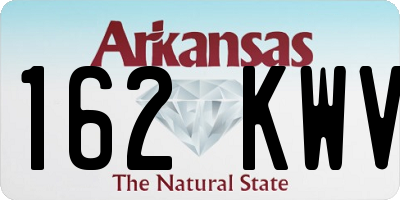 AR license plate 162KWV