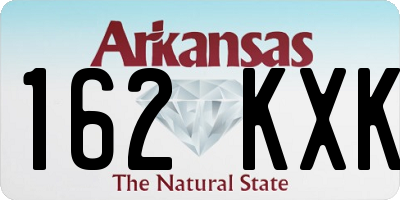 AR license plate 162KXK