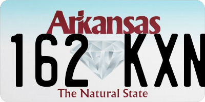 AR license plate 162KXN
