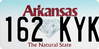 AR license plate 162KYK