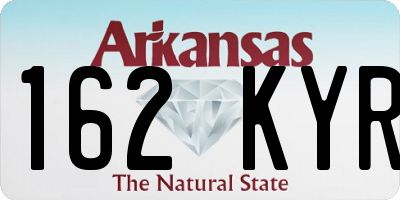AR license plate 162KYR